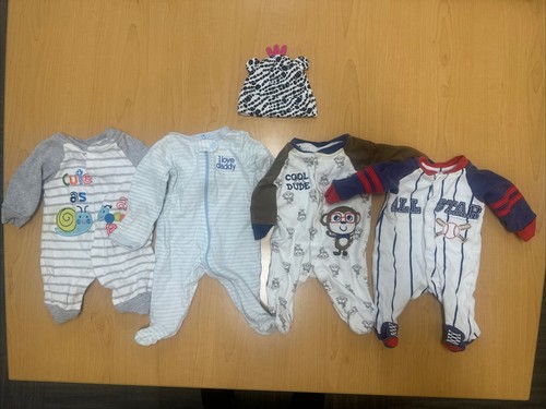 4 Neugeborene Jungen Onsies Koala Baby/Carters - Bild 1 von 2