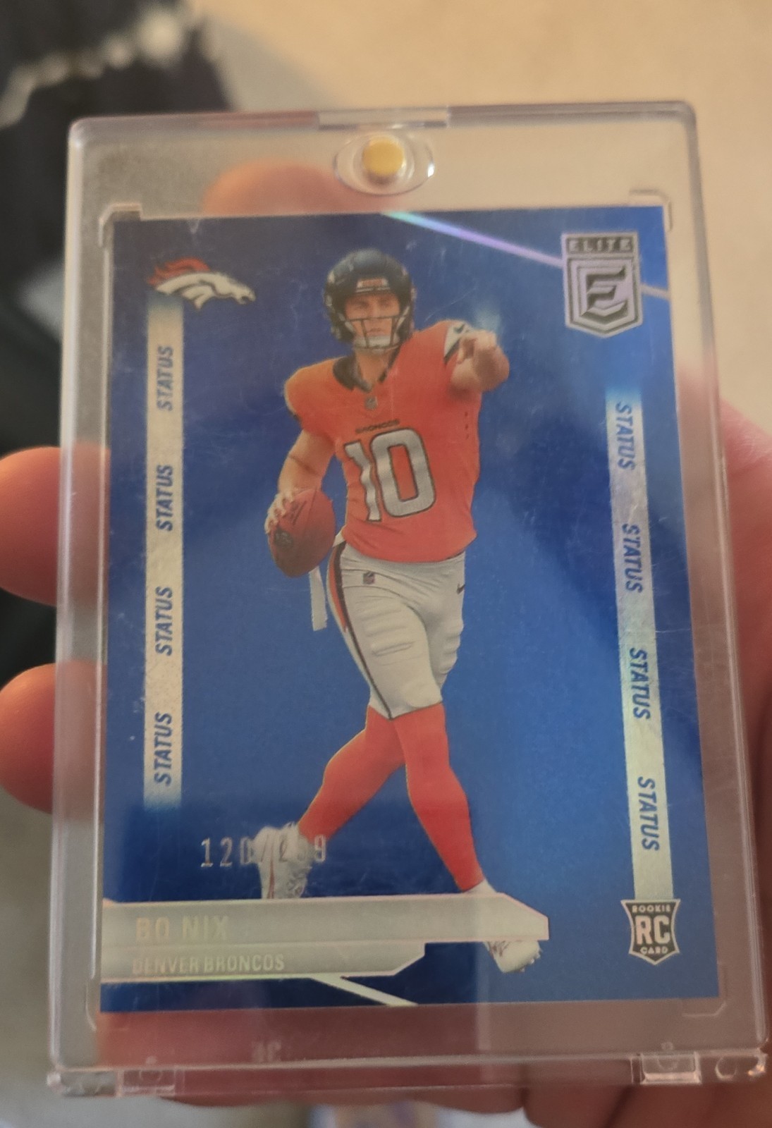 2024 Panini Donruss Elite - Rookies Bo Nix #175 Status Sparkle /299 (RC)