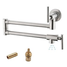 Upside Down Pot Filler Faucet Wall Mount,Stainless Steel Material,with Stretc...