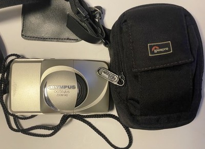   Olympus Stylus Zoom 140 All Weather 35mm Point Shoot Film Camera & Case WORKS