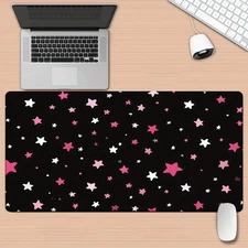 40*90cm1pc XXL Gaming Desk Mat & Mouse Pad - Large Computer Pad with Black Backg