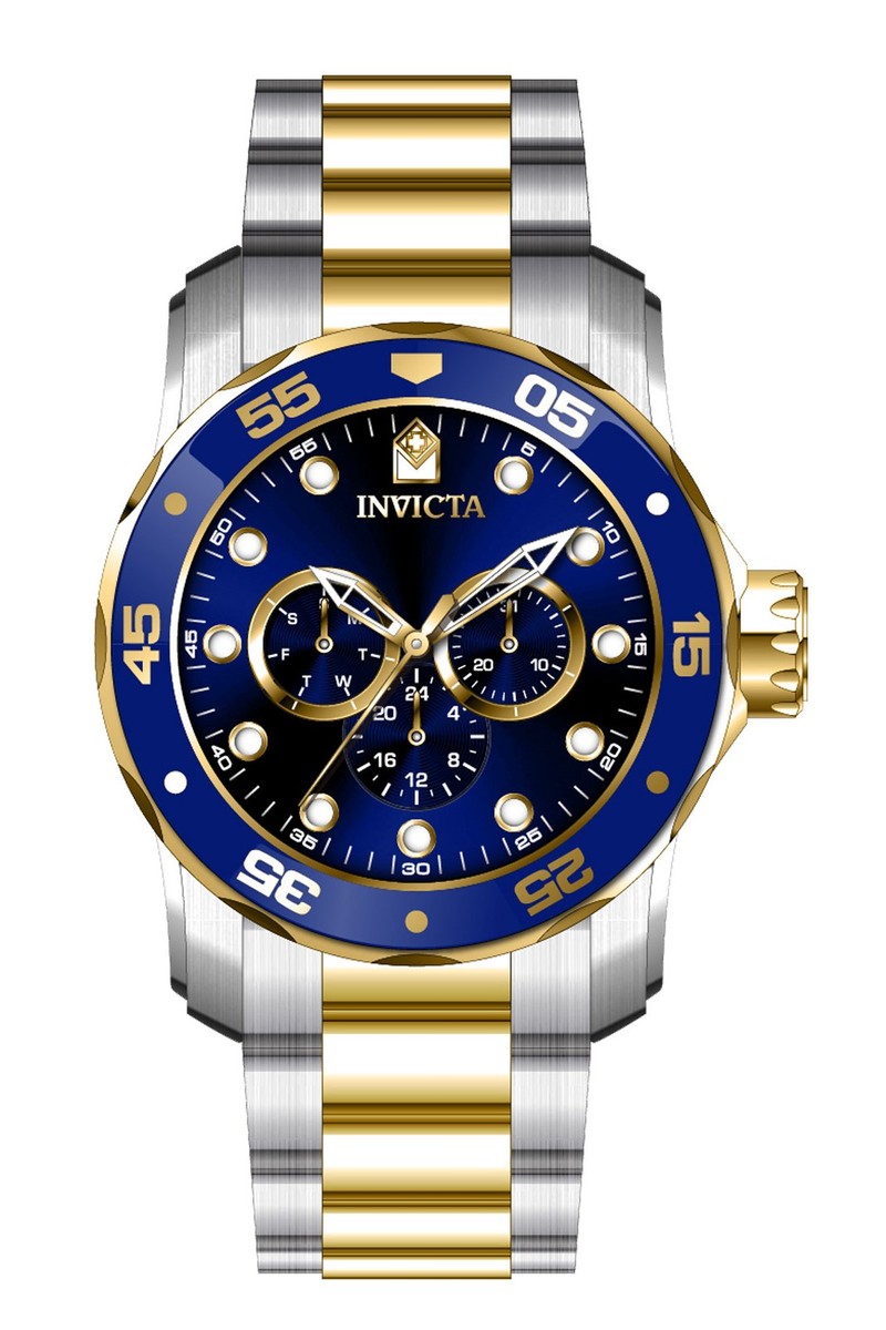 Invicta Men's Pro Diver 47mm Chronograph Watch IN-45724 | eBay