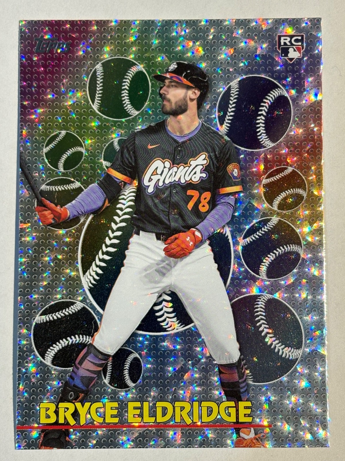 Bryce Eldridge 2026 Topps 75 Series 2 Titans of the Game Crackle Foil RC #TOG-38