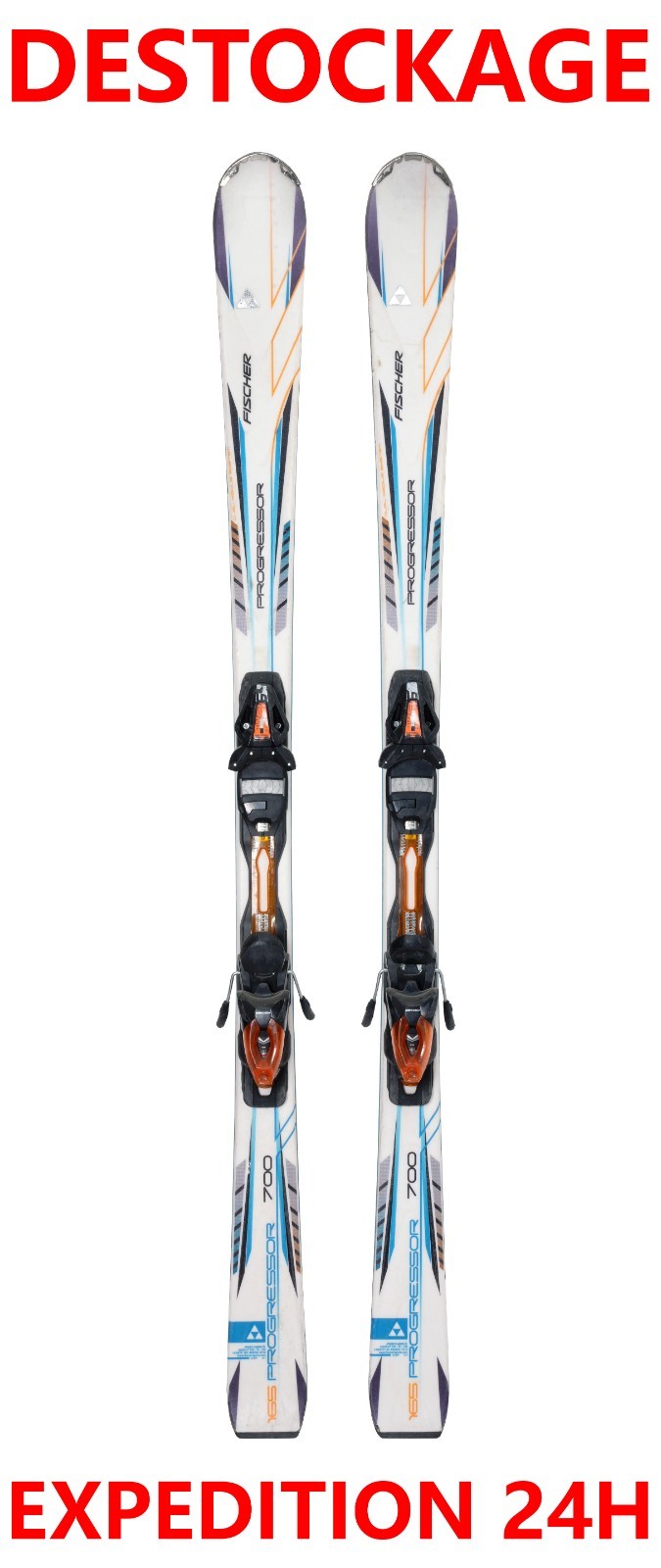 Sci Fischer Progressor 700 Usati 175 cm con Fissaggi