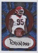 2022 Wild Card Mania Retail Circle Blue Mirror Devonte Wyatt Rookie Auto RC 10k8. rookie card picture