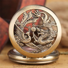 Practical Durable Stable Easy to Use Vintage Dragon Phoenix Pocket Watch Chain