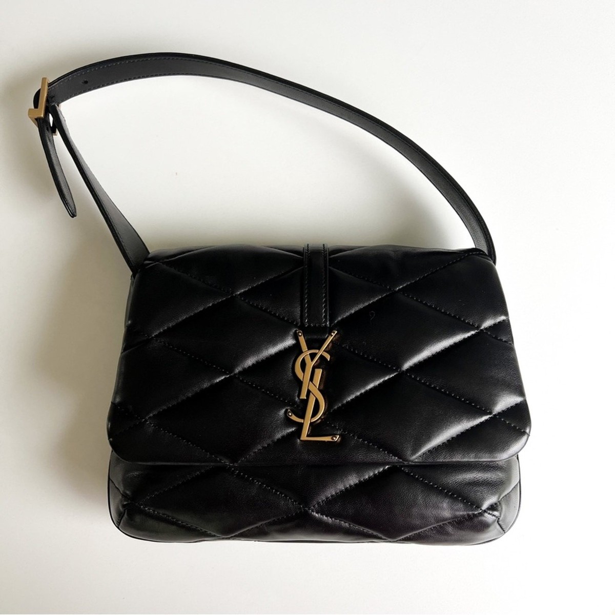 New Authentic Saint Laurent YSL Le 57 Quilted Shoulder Bag Purse