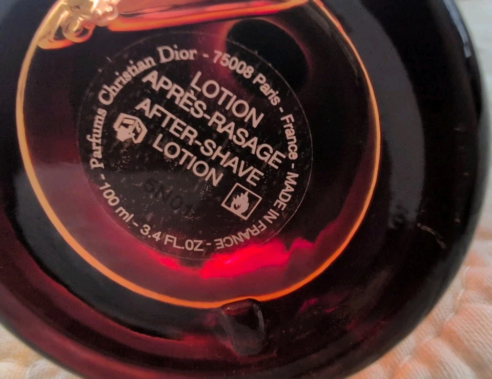 Fahrenheit Christian Dior Hombres After Shave 3.3 fl oz Splash 2005 Producción De colección Foto 4 de 4