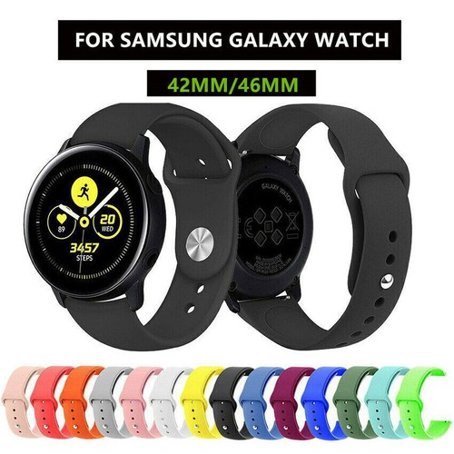 1/2 Pcs Band Strap 20/22mm Silicone for Samsung Galaxy Watch/ Active 2 Sport - Picture 5 of 33