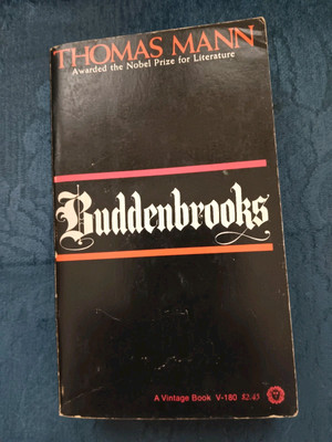 Buddenbrooks by Thomas Mann 1961  Paperback Novel Vintage Books Ed V-180 English
