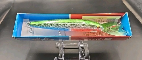Vintage USA Made Rebel Deep Runner Minnow DR 3004 Green 5.5" Long - Picture 6 of 12