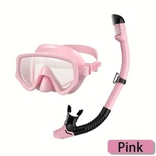 Pro Dry Snorkel Set,Panoramic Wide View Anti-Fog Scuba Diving Mask for Adults