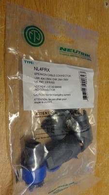 NEW Genuine NEUTRIK NL4FRX SpeakON 4-POLE Right Angle Locking Cable Connector