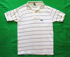 Le Tigre Vintage Polo Shirt 1980's USA Made Striped Preppy Style Worn In 