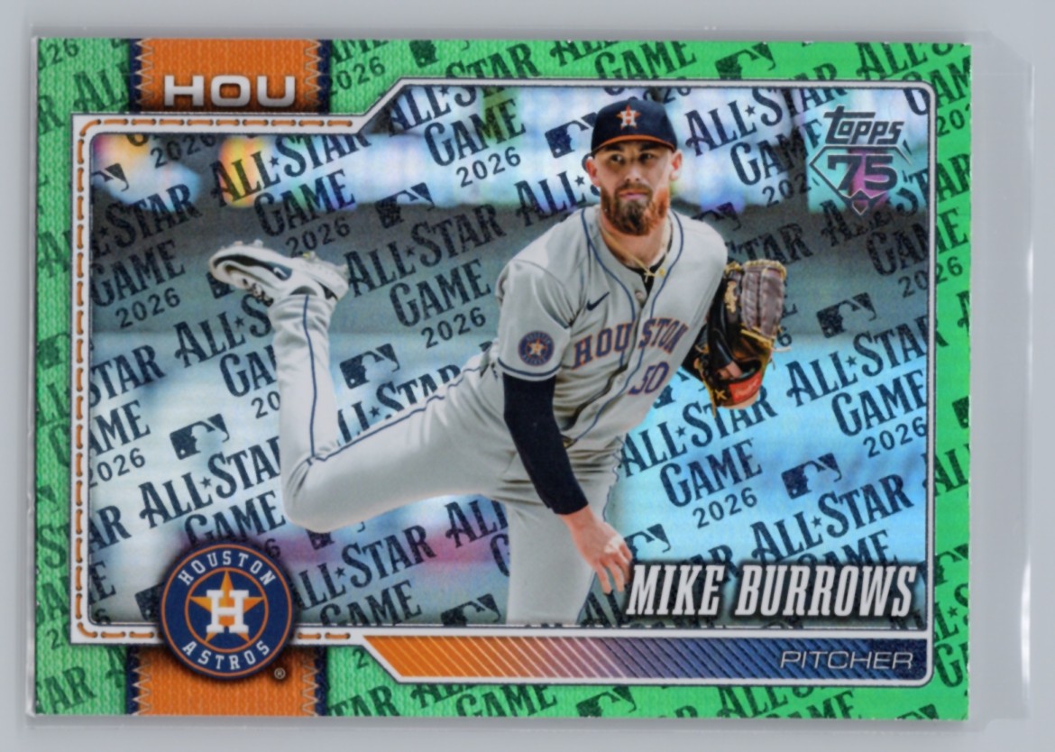 2026 Topps All-Star Game Green #413 Mike Burrows Houston Astros #/99