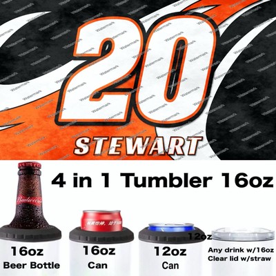 STEWART   - NASCAR - 4 in 1 tumbler 16oz