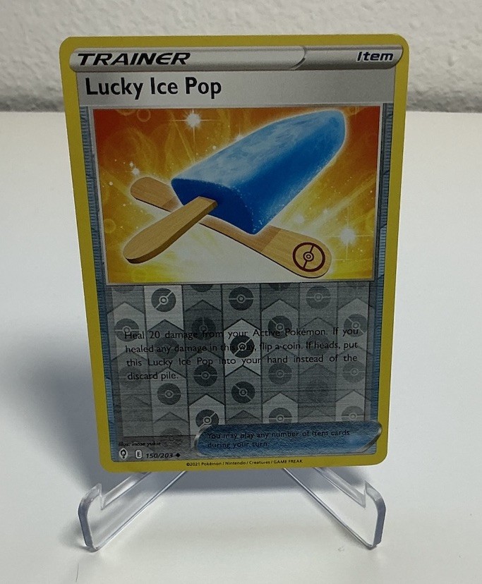 Pokemon -  Lucky Ice Pop 150/203 - Reverse Holo - Evolving Skies - NM/M - New