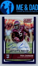 2016 Panini-Score #352 Tra Carson Artist's Proof Autograph /35