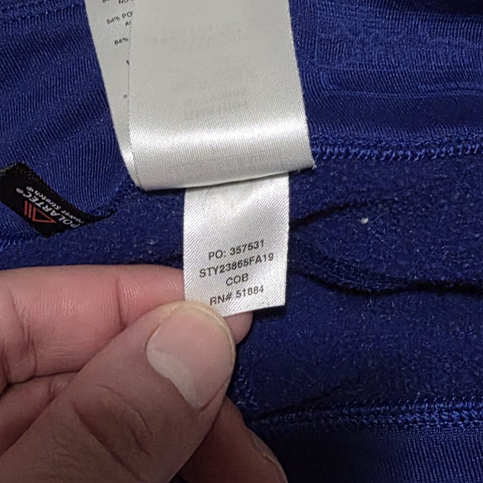 Patagonia Women’s Crosstre  Size Large Blue Polartec With Small Hole Pics Show  thumbnail 16