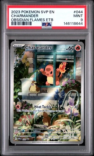 2023 POKEMON SVP EN-SV BLACK STAR PROMO #044 CHARMANDER PSA 9