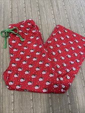 Unisex Kids Vineyard Vines Santa Whale PJ Pants 4T/5 Red