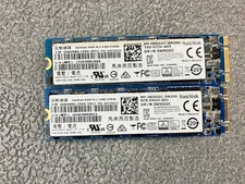 (LOT of 2) SanDisk X400 256GB M.2 2280 SATA SSD SD8SN8U-256G Good Health