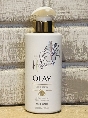 #ad Olay Hibiscus Collagen Hand Wash Soap Vitamin B3 Cleansing Replenishing 10.1 oz $24.71