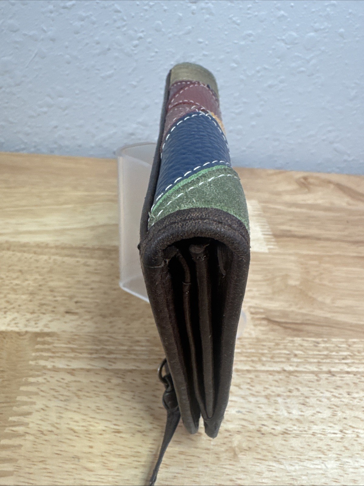 PELLE Studio Multicolored Patchwork Brown Leather… - image 3