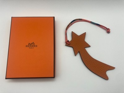 Hermes Petit H Shooting Star Charm Leather Bag Accessory with Box