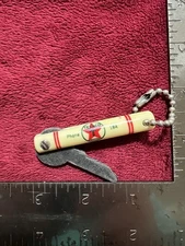 Vintage NOS Texaco Keychain, 1936-1966 Logo, Central Service in Williamston, NC.