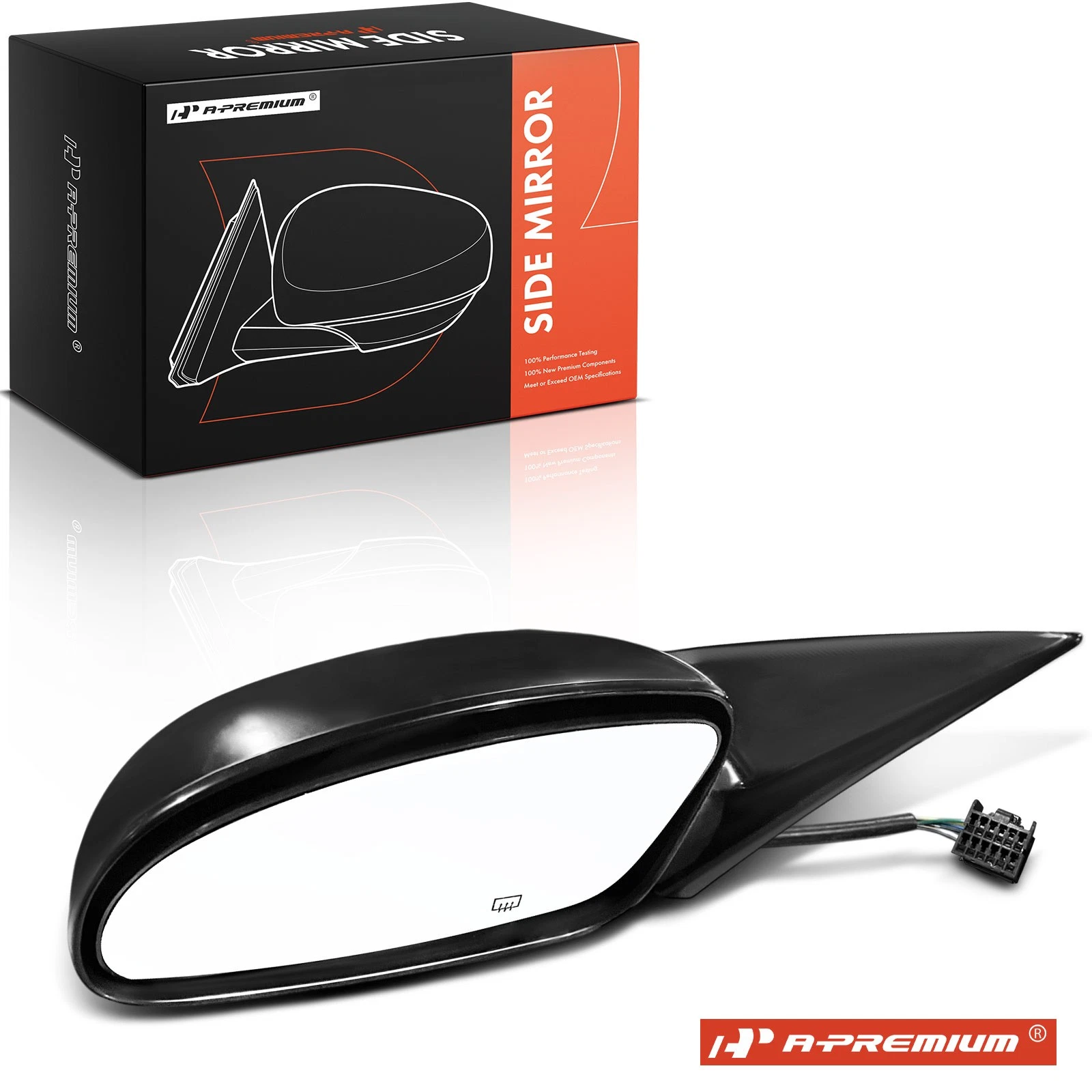 A-Premium Driver Power Mirror with Manual Folding Heated for Pontiac Bonneville