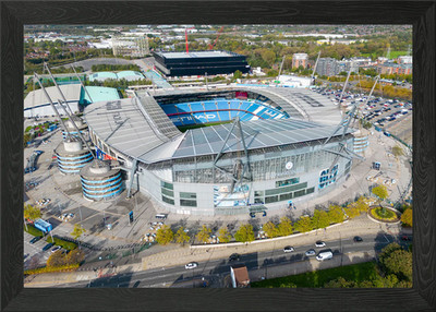 Gerahmtes Wandbild Poster The Etihad Stadium Leinwanddruck Bild