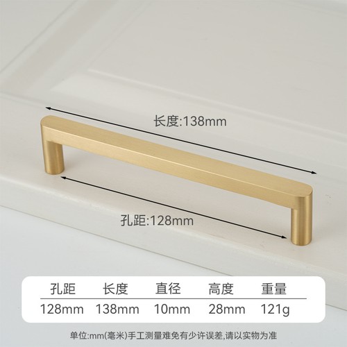 Solid Brass Cabinet Drawer Knobs Gold Furniture Kitchen Cupboard Pull Handles - Picture 29 of 32