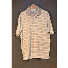 PGA TOUR Men's XL Striped Golf Polo Shirt Airflux Technology