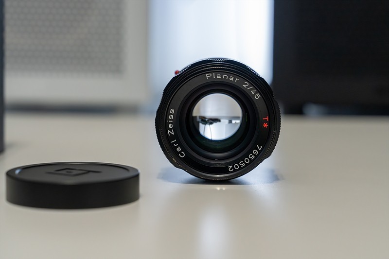 Contax Carl Zeiss Planar 45mm f2 Leica M Mount Lens | eBay