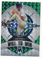 JACK MORRIS 2022 PANINI MOSAIC WILL TO WIN GREEN PRIZM #WW-9 BASEBALL MINT