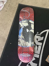 RARE HUF x Marvel Spider-Man Issue 300 Red Glitter Foil 8.25 Skateboard Deck