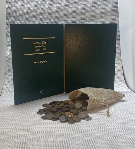 Rare Coin Hunting Lot | Unsearched Wheat Cents + 1930-1958 Folder | KEY DATES - Picture 7 of 11
