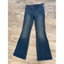 SPANX Flare Jeans Large Pull On High Rise Stretch Denim 20456P Womens Pants ReAd