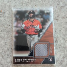 2026 Topps Series 1 Baseball Brice Matthews Major League Material Relic Astros