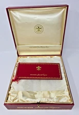 Remy Martin Louis XIII Cognac EMPTY Coffin Box Red Satin Case & Brochure Only