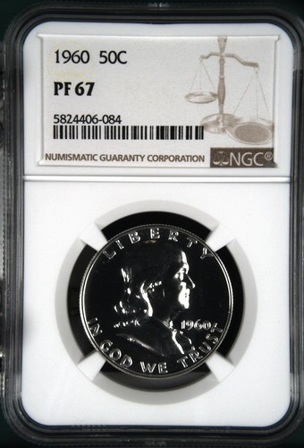1960 Half Dollars Franklin NGC PF-67
