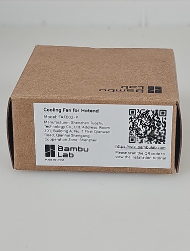 OEM Bambu Lab ventola di raffreddamento hot end P1P P1S stampante 3D FAF002-P nuova - Foto 5 di 8