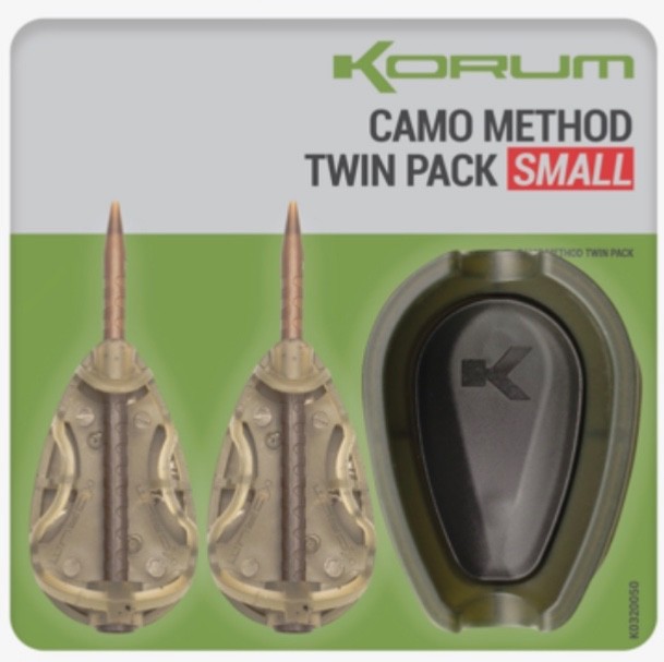 KORUM FISHING CAMO  METHOD  TWIN PACK SMALL FEEDERS & MOULD