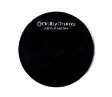 Dolby Drums 8  3 Ply Aegis Black Large Logo Mesh DrumHead for Roland Alesis Pa