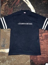 Vintage 90s Jnco Jeans Size L Navy Blue Tshirt w/ Blue/White logo