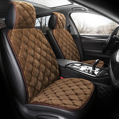1/2PCS Coprisedile Auto Anteriore Posteriore Cuscino Universale Invernale Caldo Tappetino Sedile - Foto 12 di 18
