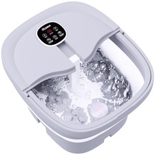 HOSPAN Collapsible Foot Spa Electric Rotary Massage, Bath with Gray