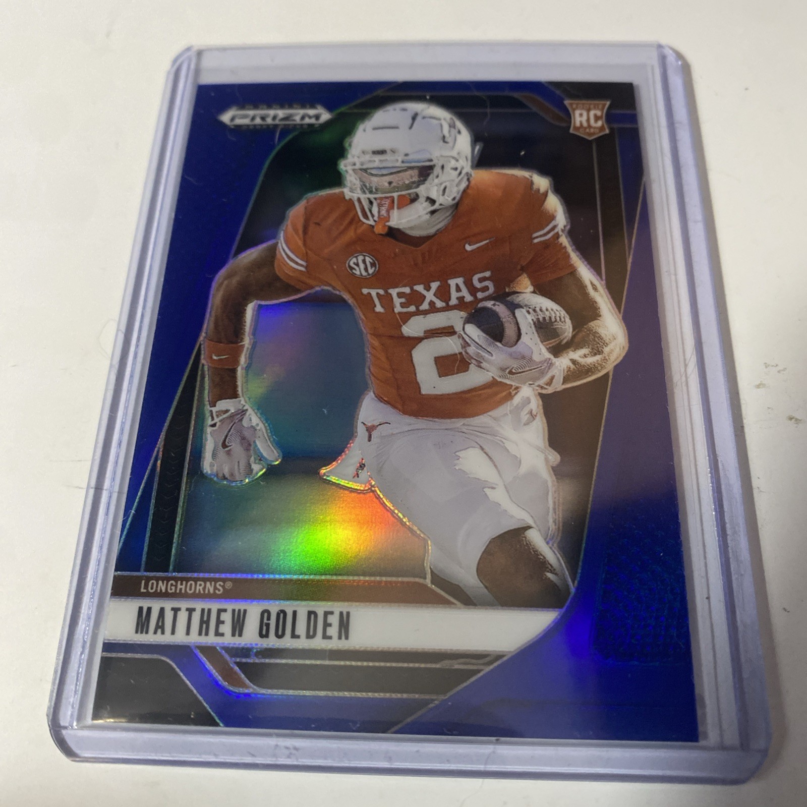 2025 Panini Prizm Draft Picks Matthew Golden Blue /249 #130 Texas Longhorns NQ