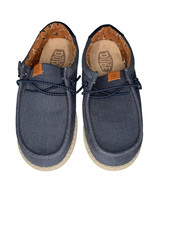 Kids Youth Hey Dude Wally Washed Canvas Size YT2  NEW